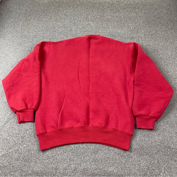 Vintage Russell Athletic Made In USA Red Crewneck Pullover Sweatshirt Adult M - Picture 6 of 9